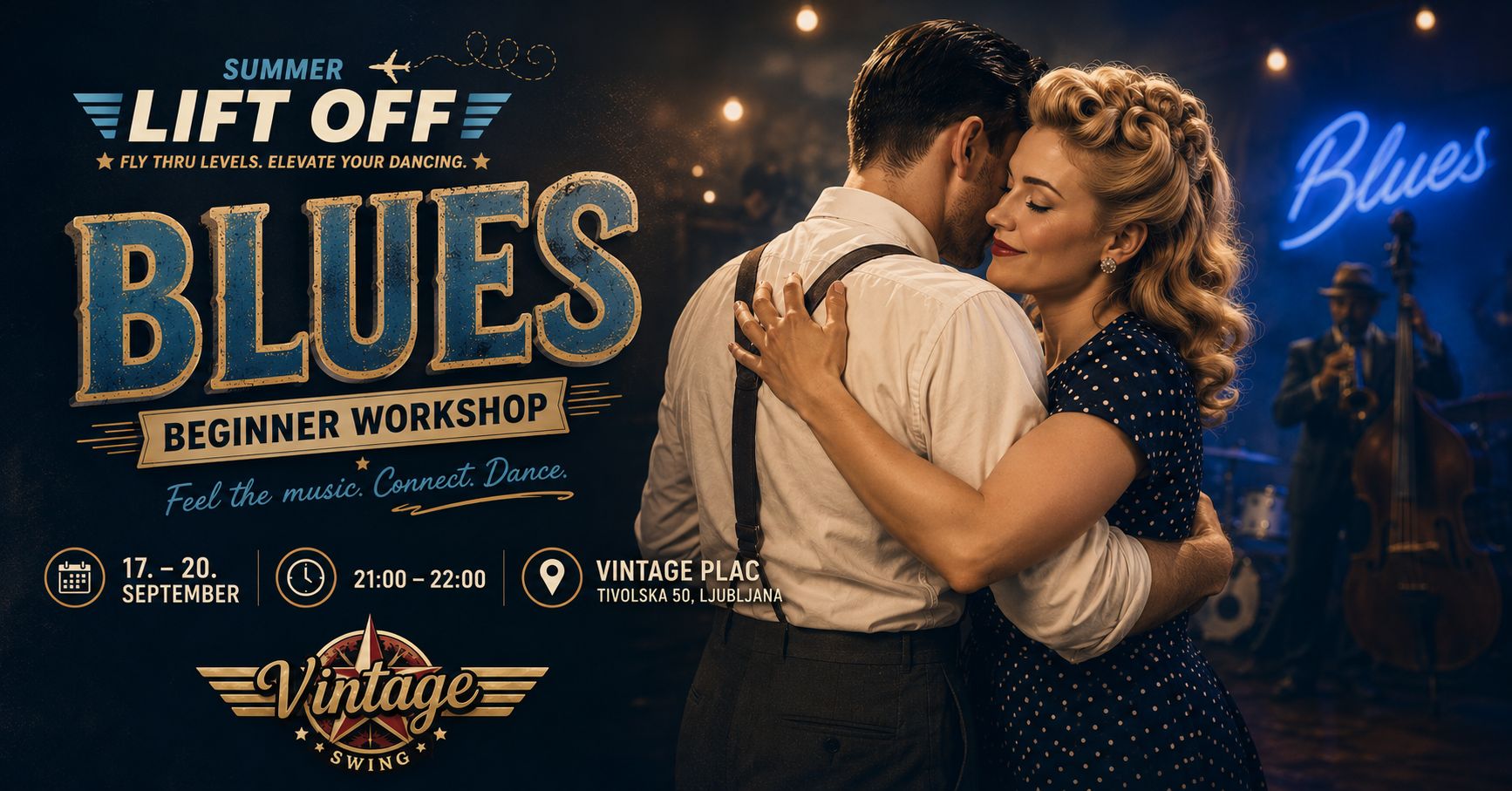 blues ples - swing plesni tečaj - Vintage sWing