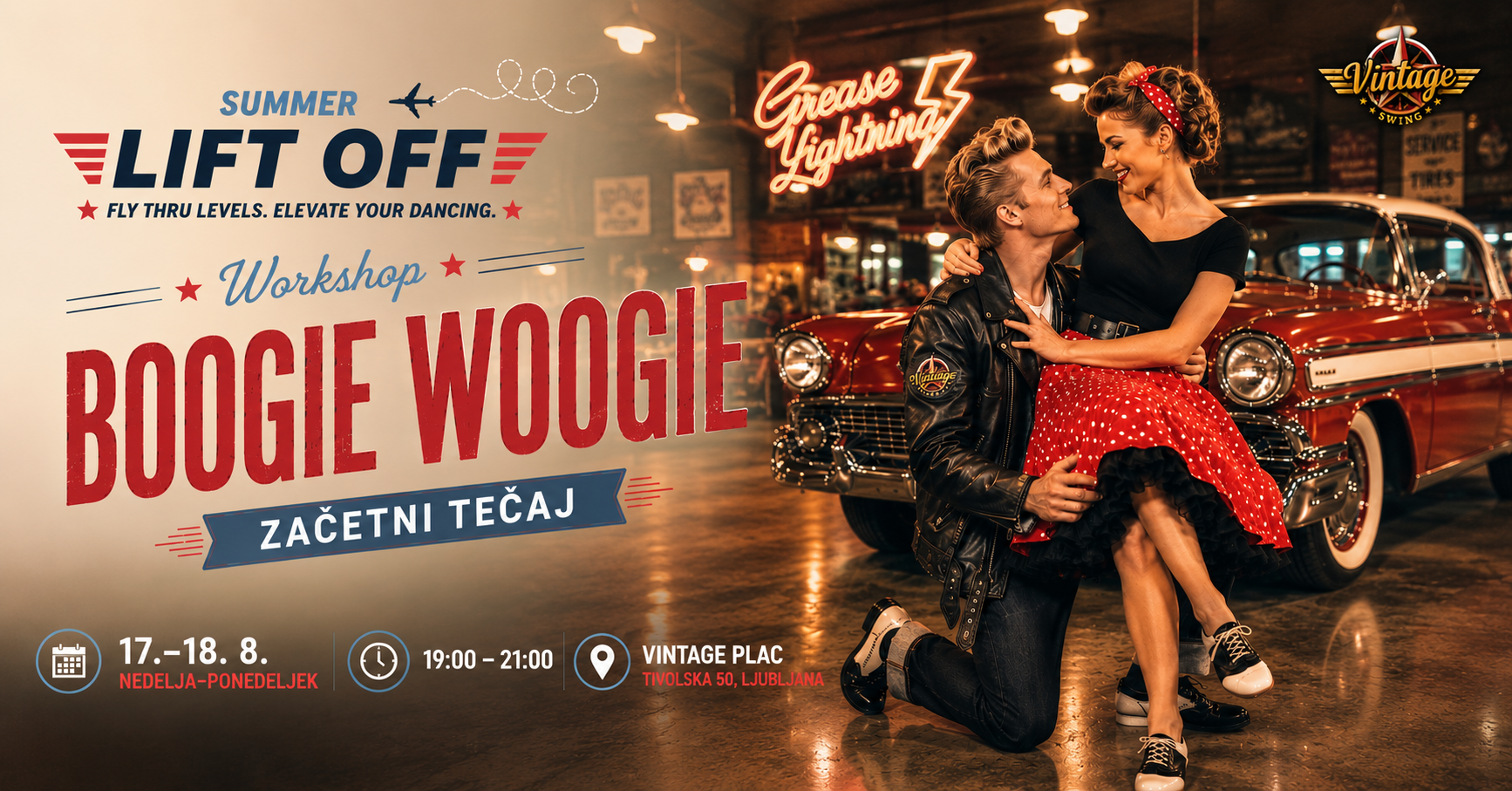 Boogie woogie swing plesni tečaj